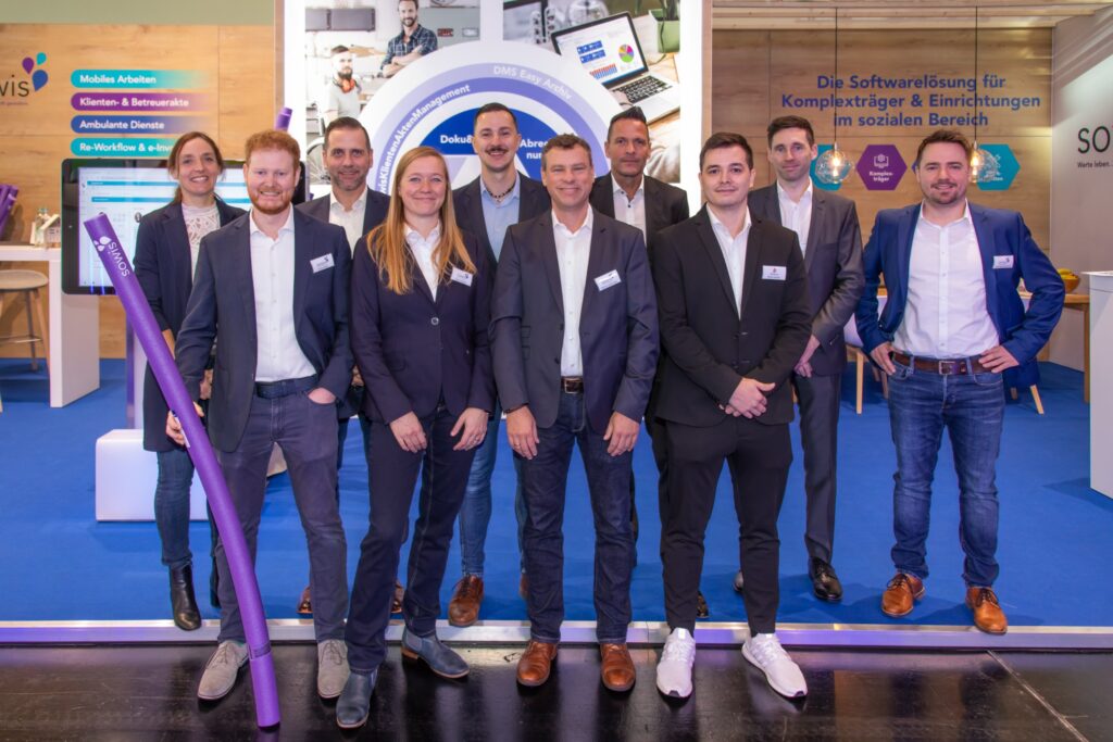 Teamfoto am Messestand